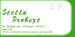 stella probszt business card